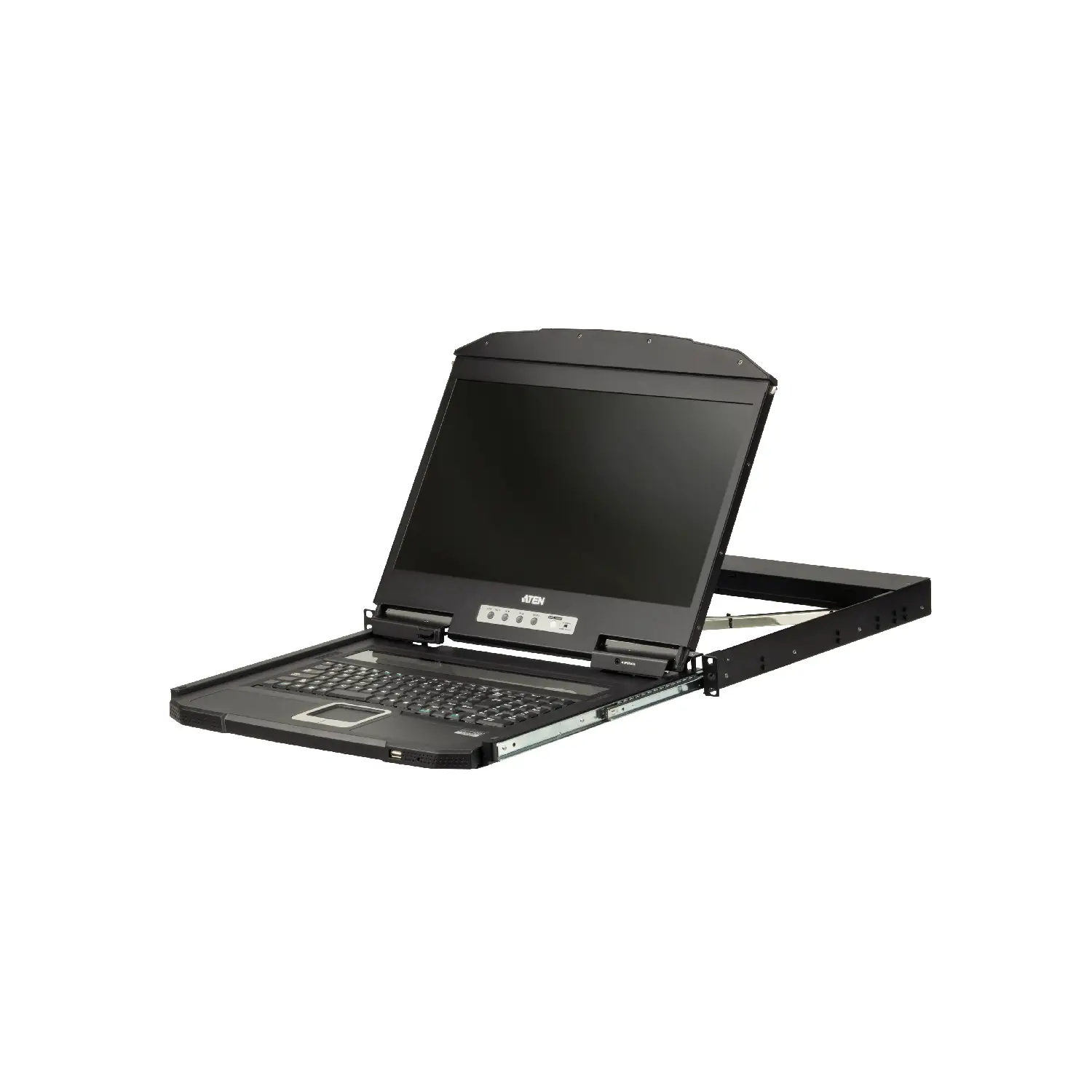 ATEN | 1U Ultra Short Depth Single Rail WideScreen LCD Console (USB / VGA) | CL3100NX-ATA-AE