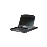 ATEN | 8-Port Short Depth PS/2-USB VGA Single Rail WideScreen LCD KVM Switch | CL3108NX-ATA-AE