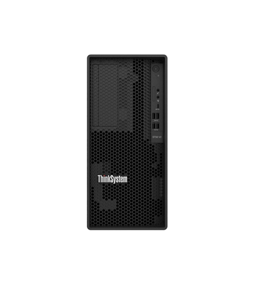 Lenovo Think  ST50 V2 Tower Server | Intel Xeon E-2324G | 8 GB | 2 x 1 TB | 500 W | 3 Year | 7D8JA00PEA